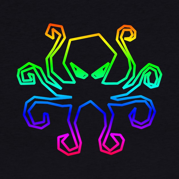 Rainbow Octopus by Shrenk